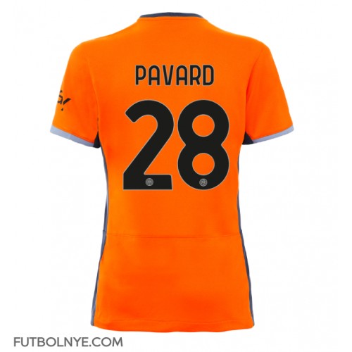 Camiseta Inter Milan Benjamin Pavard #28 Tercera Equipación para mujer 2023-24 manga corta